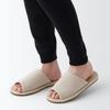MUJI Malai Grass Open XL Slippers, Front, 84774881, Natural,