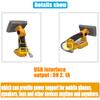 Dewalt 18V LED Work Light for DCB201 DCB200 Battery Indoor Outdoor Tool Light 9W 18W Bright Lighting