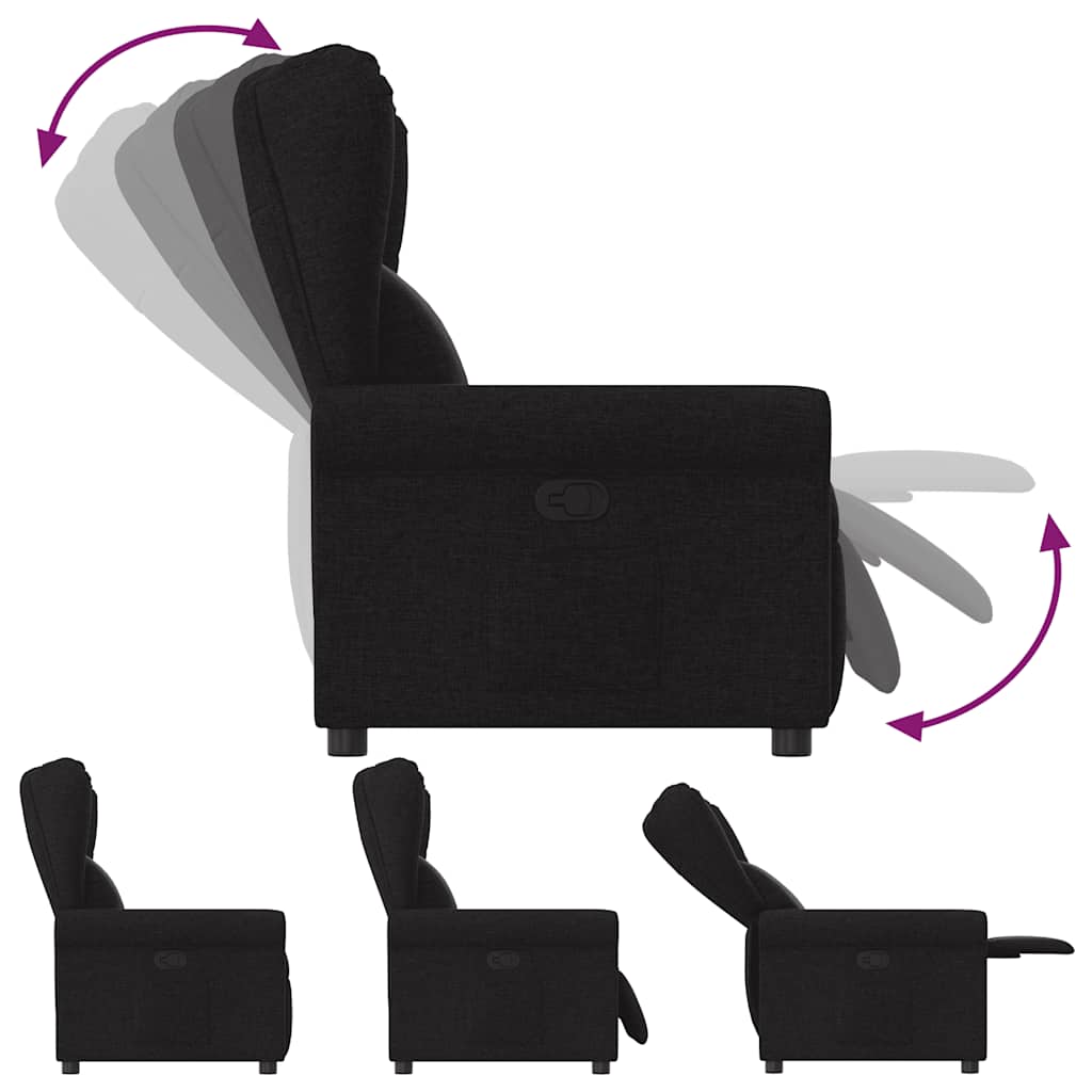 Relax Chair Black Fabric