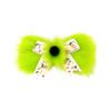 Christmas Party Green Faux Letter Plush for Hair Accessories