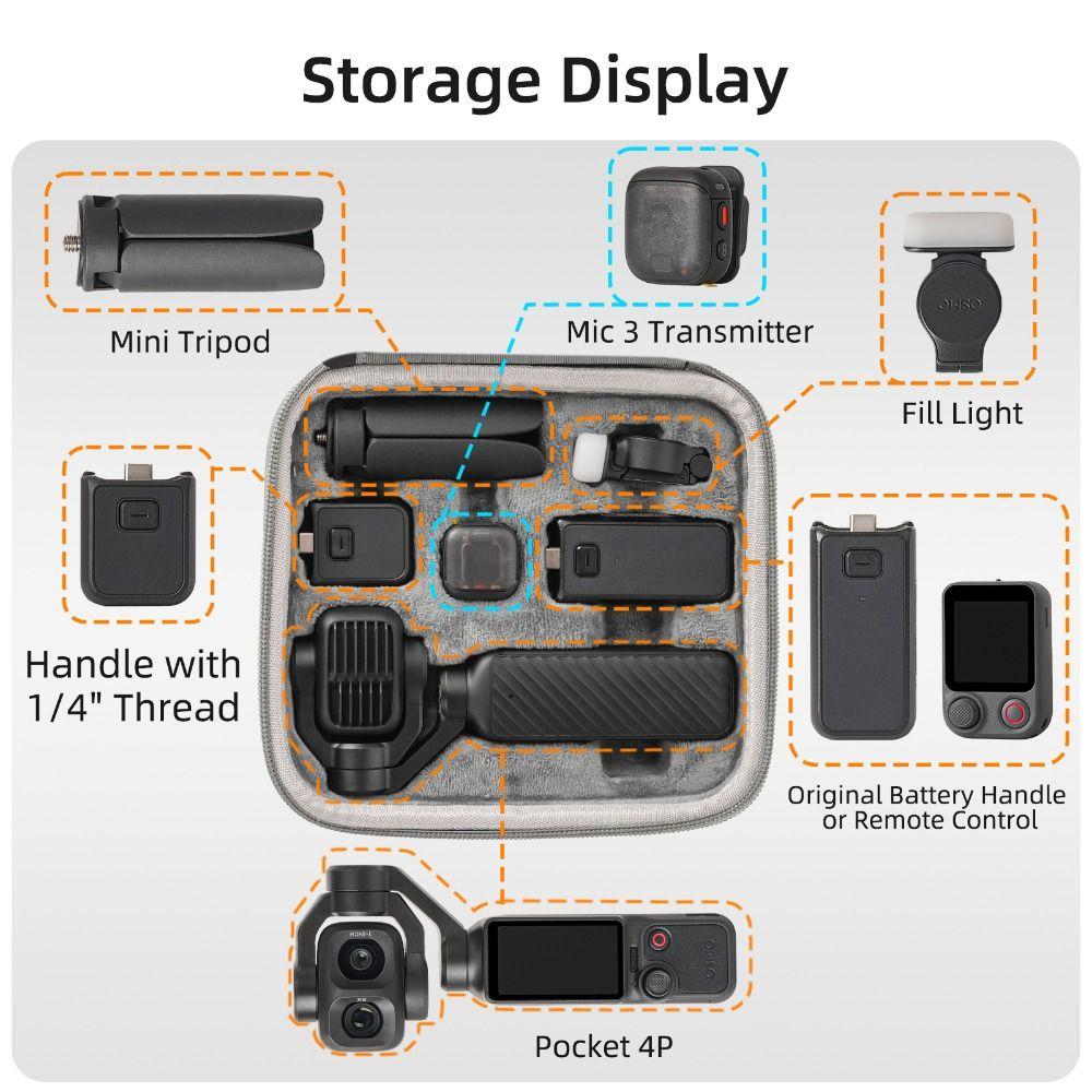 Portable Carrying Case Camera Body Handbag for DJI Osmo Pocket 4P Gimbal Camera Accessories
