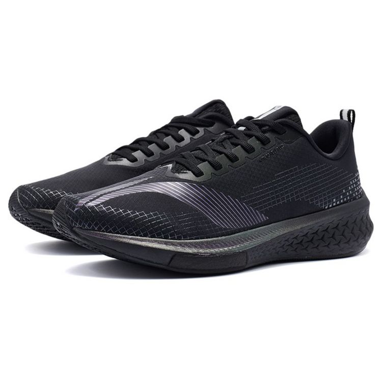 Li Ning Red Rabbit 5 Pro Reflective Shock Absorbing Non-Slip Low-Top Running Shoes Men sneaker Black ARMR015-4