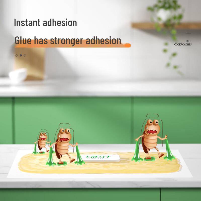 Green Leaf Scented Cockroach Sticky Traps (10-Pack)