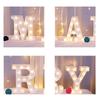 Wedding Decorative 26 Alphabet Name Letter LED Lights Luminous Number Lamp Romantic Theme Home Party Bedroom Decor Night Light