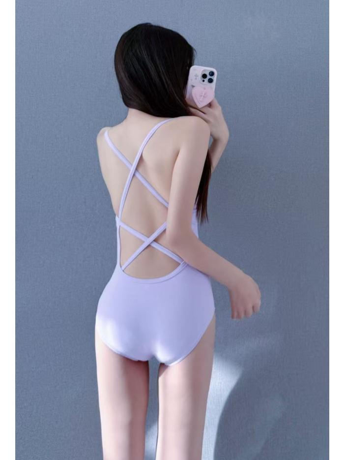 Bañador Morado Estilo Coreano Adelgazante – Competición Profesional y Surf