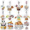 New 925 Silver Autumn Harvest Maple Leaf Charms Beads For Women Fit Bracelet DIY Birthday Party Jewelry Gifts