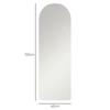 120 x 40cm Arch Mirror, with LED Lights