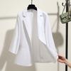 Autumn and Winter Large Size Small Blazer Women's Thin Windbreaker Slim Loose Casual Long-sleeved Suit Top