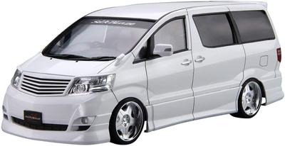 AOSHIMA The Tuned Car Series Toyota Silk Blaze Alphard 2005 Plastic Model 1/24 No.7 MNH/ANH10/15W