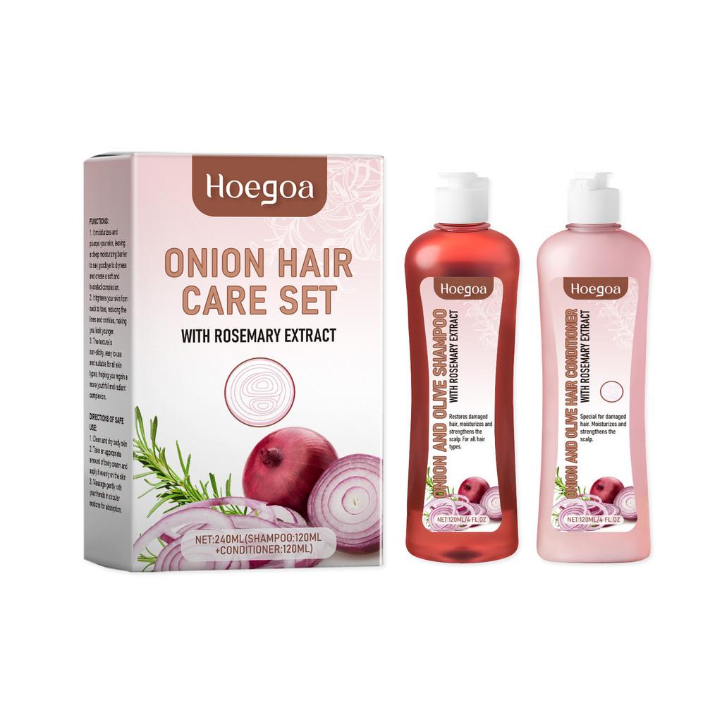 Hoegoa Nourishing Rosemary Onion Shampoo And Conditioner Set For Silky Smooth Hair