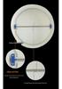 Kitchen & Bathroom Anti-Odor Backdraft Valve: One-Way Exhaust Check Valve for Range Hood & Stove Flue