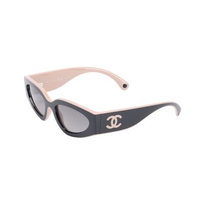 Chanel Sluneční brýle Cat Eye s designem loga Unisex sluneční brýle Černé CH6056-C534/M3