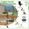 Deck Bird Feeder Tray Detachable Mesh Feeder Tray with Water Bowl Deck