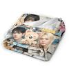 S-StrayKids Flannel Blankets Spring K-pop Boys Group Super Soft Bedding Throws for Living Room Fluffy Bedspread Sofa Bed Cover