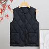 Mom Spring Autumn Winter Vest Jacket Loose Down Cotton Vest Vest Shoulder Elderly Female Grandma Warm Cotton Vest