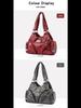 Retro Soft Leather Motorcycle Crossbody Shoulder Bag - 2021 European & American Trendy Women's Bag