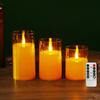 Acrylic Bullet-Shaped Remote-Controlled Flameless Candle Lamp