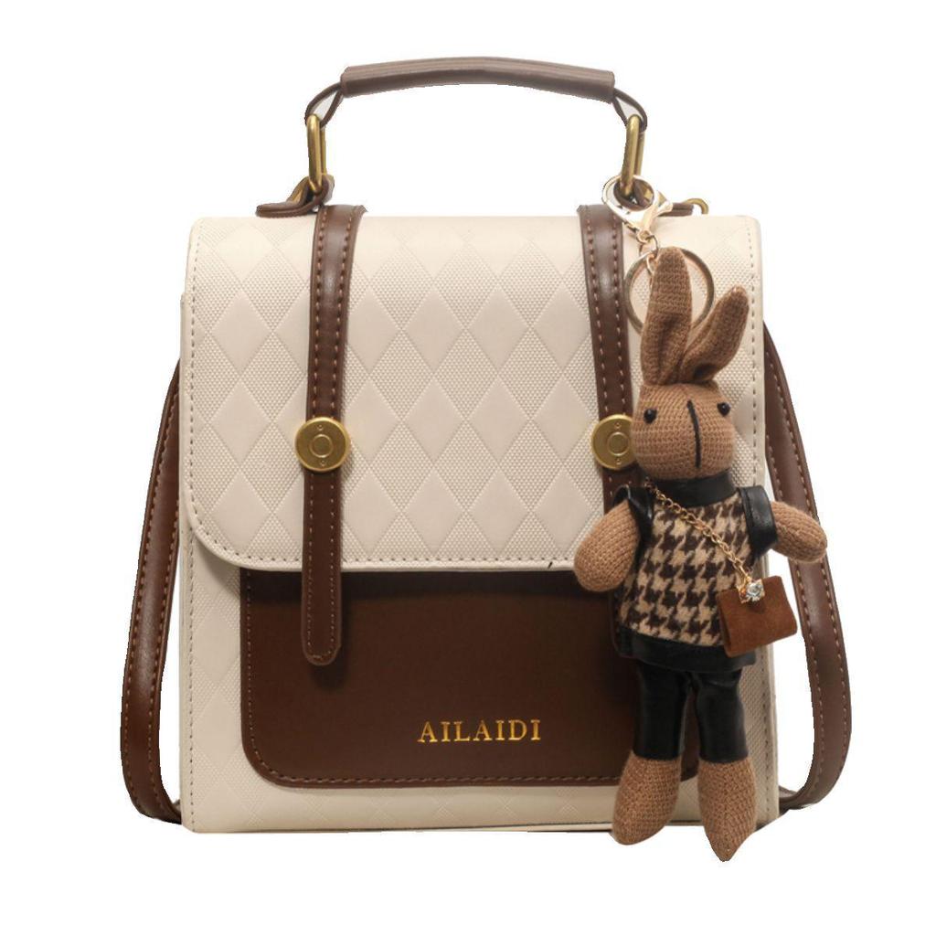 Niche Design 2025 Retro Korean Women’s Fashion Backpack & Handbag