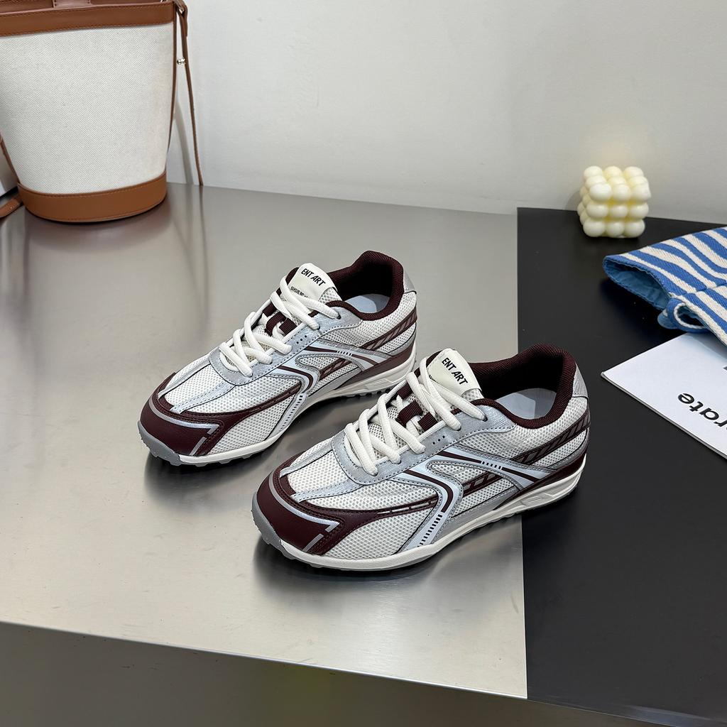 Look Good~ Lan Cabinet Breathable Mesh Inner Height Increase German Training Shoes Women's 2025 Autumn New Models Show Feet Small Sports Forrest Gump