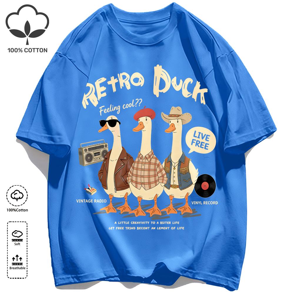 Hot selling prints in Russia T-Shirts Unisex Retro Oversized Short Sleeves Fashion Couple Clothes Unisex Simple Basics Clothing