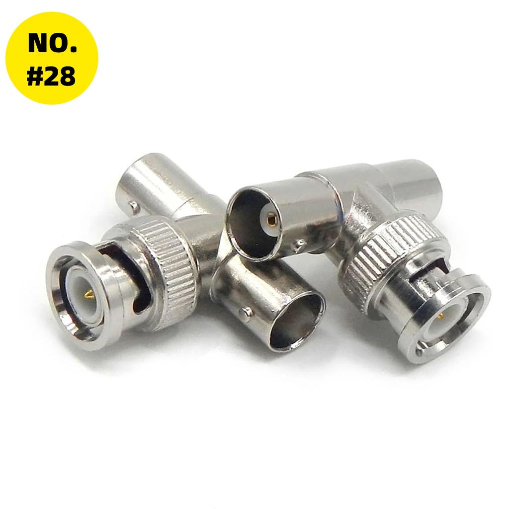 4 Pcs BNC Adapter Connector Coax Solderless RCA Q9 HD Video Plug for CCTV Camera Monitoring Radio Antenna and Video Application