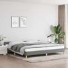 VidaXL Bed Frames with Headboard Slat Base Upholstered Bed Slat Frame Double Bed Adult Bedroom Furniture Grey 347440