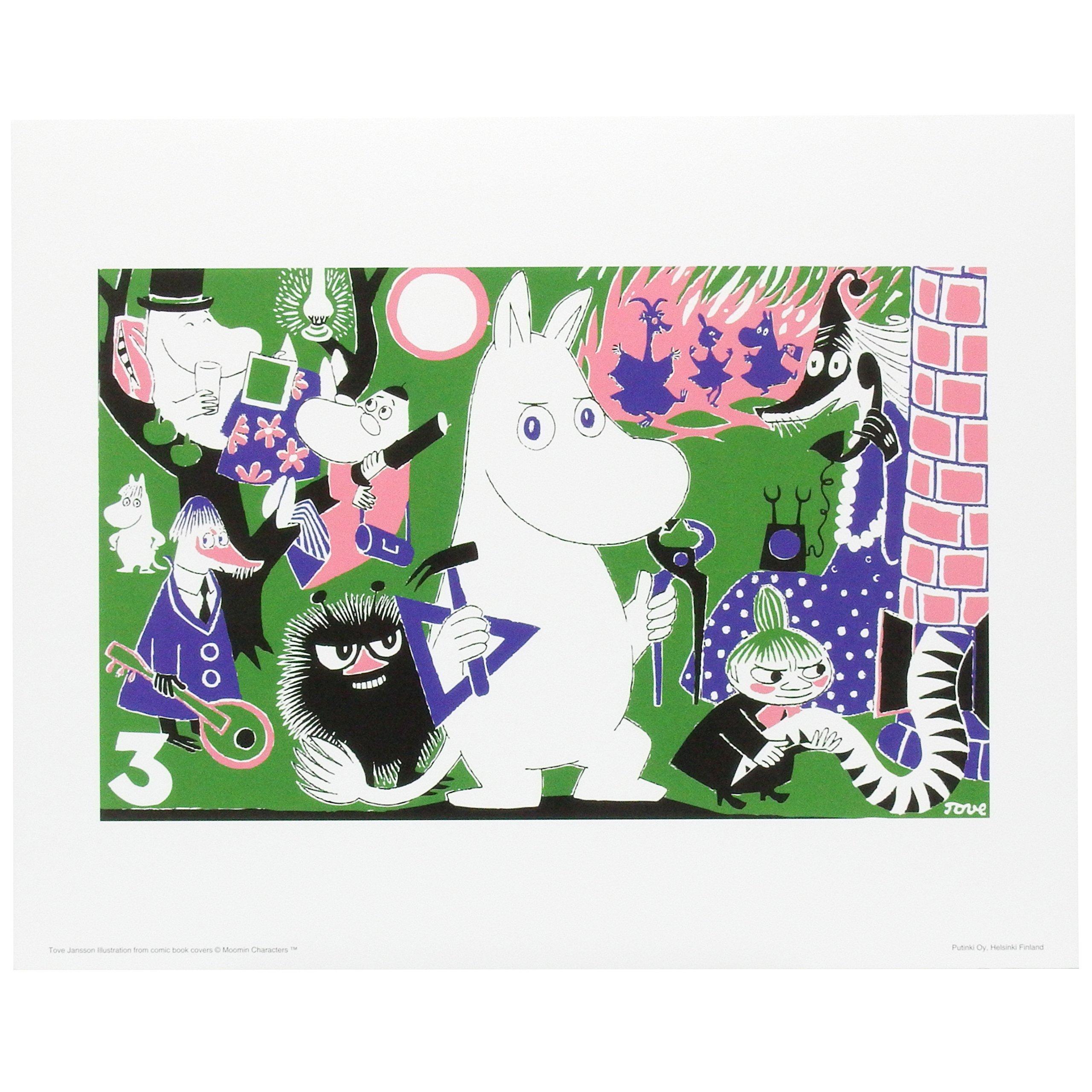 

Импортная Путинки Муми-тролли Цветная Мини Обложка Комикса Том PTK040038 [Официально (Финляндия)] Постер, Иллюстрации, 3,