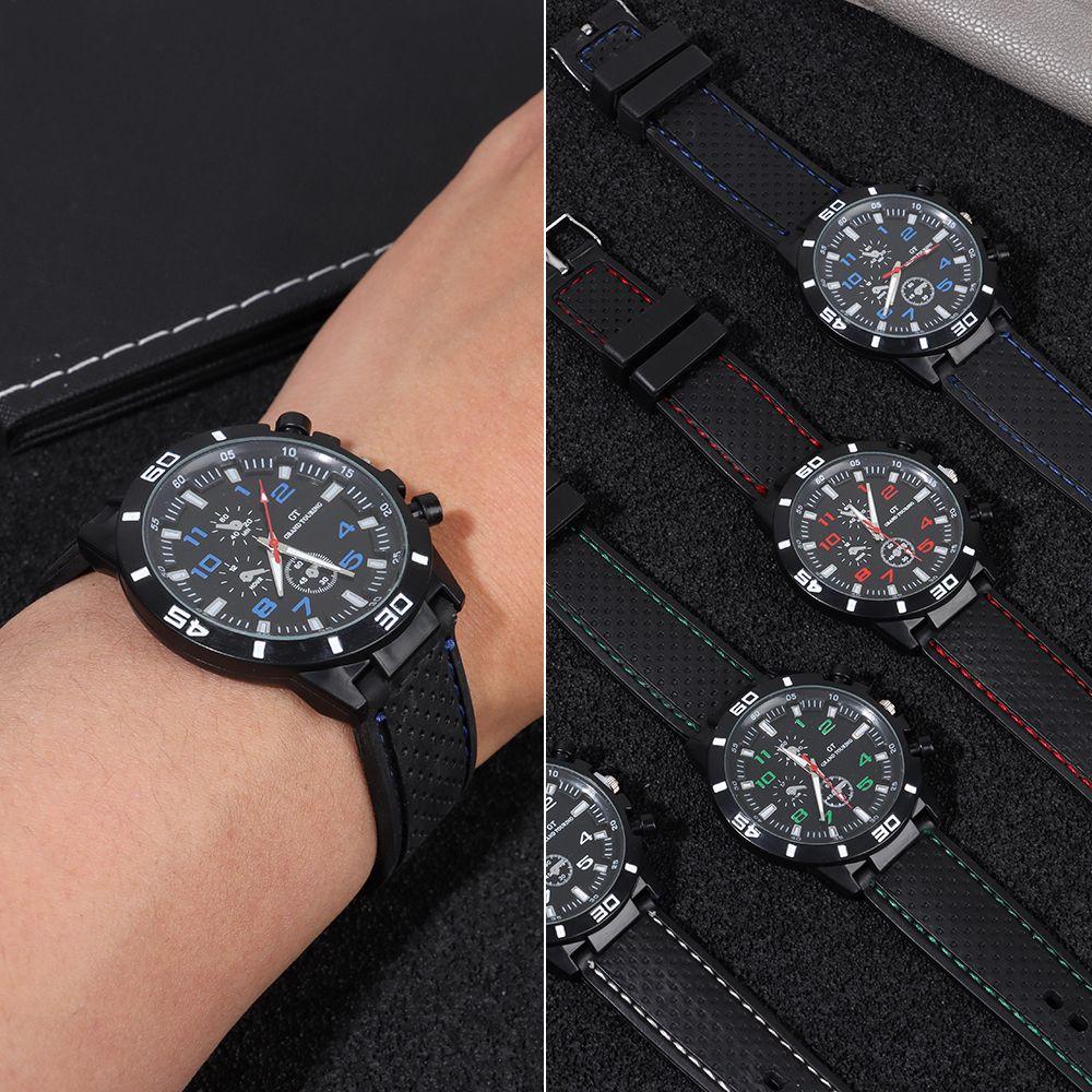 High Quality Student Silica Gel Strap Mens Watches Sports Watch Wristwatches Quartz