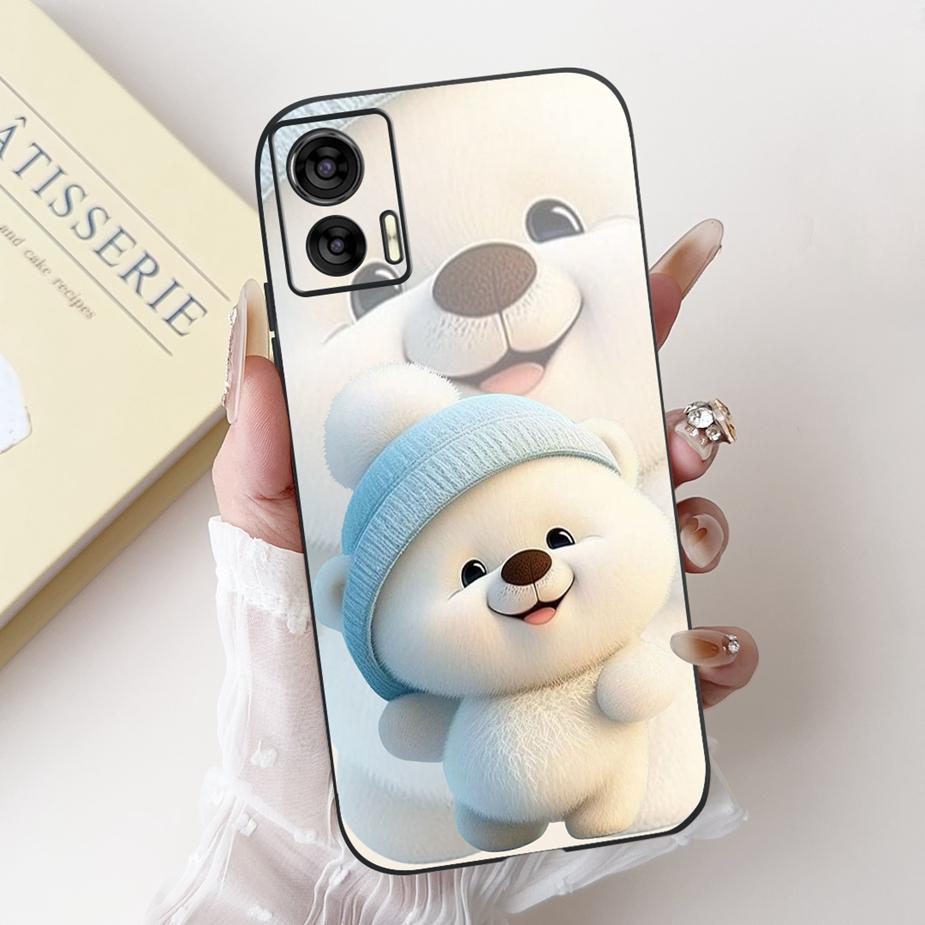 For Motorola Edge 30 LIte Case Cute Panda Cartoon Cover Shockproof Soft TPU Phone Case For Motorola Edge 30 Neo Edge30 Lite Bags