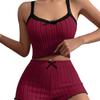 Available Now: Stylish Women's Lace Camisole and Shorts Pajama Set – Versatile and Sexy Home or Outdoor Wear