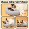 U-Shaped Cat Pillow for Cervical Support Small Soft Plush Sleeping Pad for Kittens Cats Comfortable Cushion for Deep Sleep & Anxiety Relief