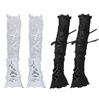 Elegant Lace Sleeves For Parties Daily Wear Adjustable Wristbands Inspired Lolitas Fashion Accessory