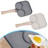 Breakfast Preparation 3-Cup Egg Pan Easy Clean Omelette Pan Egg Frying Pan Cast Aluminum Pan Easy Cleanup Design