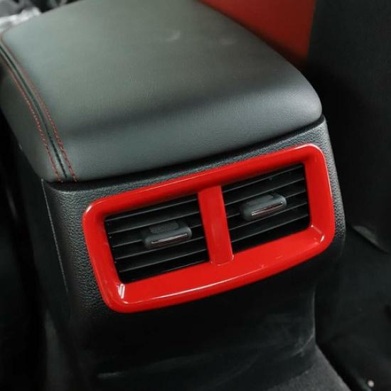 Red Rear Air Condition Outlet Vent Covers Trim fit for Dodge Challenger 2015-23