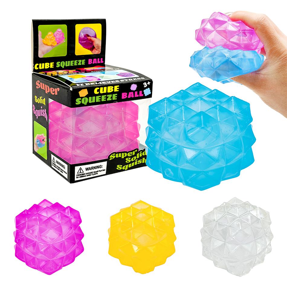 Squishy Needoh Nice Cube Sensory Fidget Cube Stress Relief Anxiety Sensory Tool for Focus ADHD & Office Desk Calming Gadget