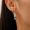 Gothic Style Halloween Upside-Down Bat Earring Stud Zinc Zinc Alloy Inverted Bat Earring Stud  Women
