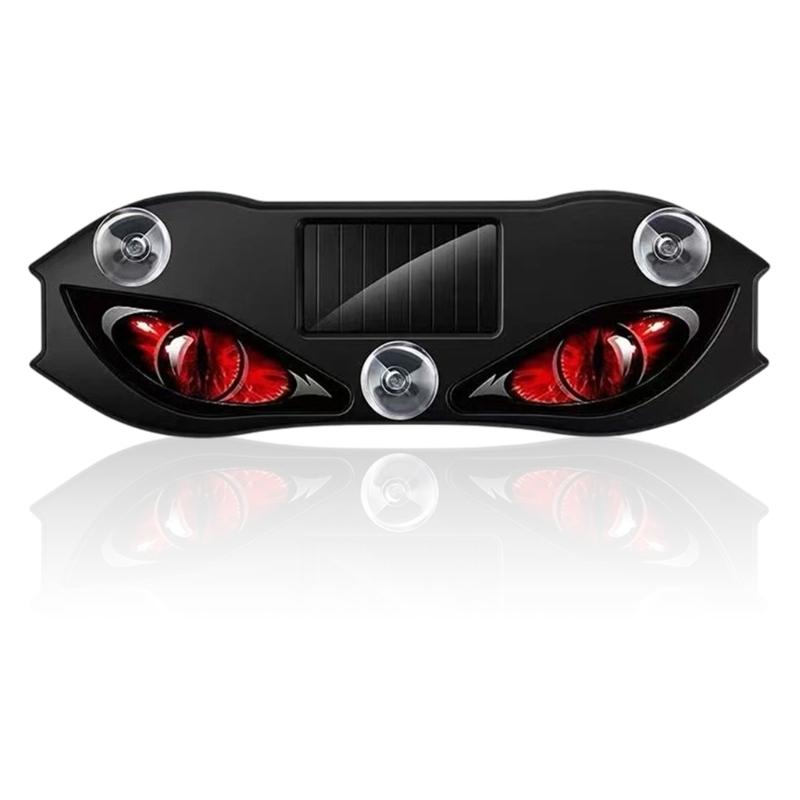 LED Car Window Warning Light, Solar and Type-C USB Rechargeable Suction Cup Display for Parked Vehicle Styling
