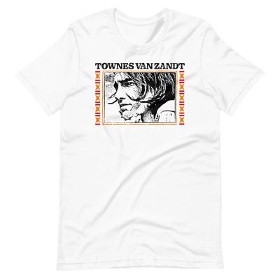 TOWNES VAN ZANDT Fan Art Graphic Tee Short-Sleeve Unisex 100% Cotton T-shirt Mens Tees Top