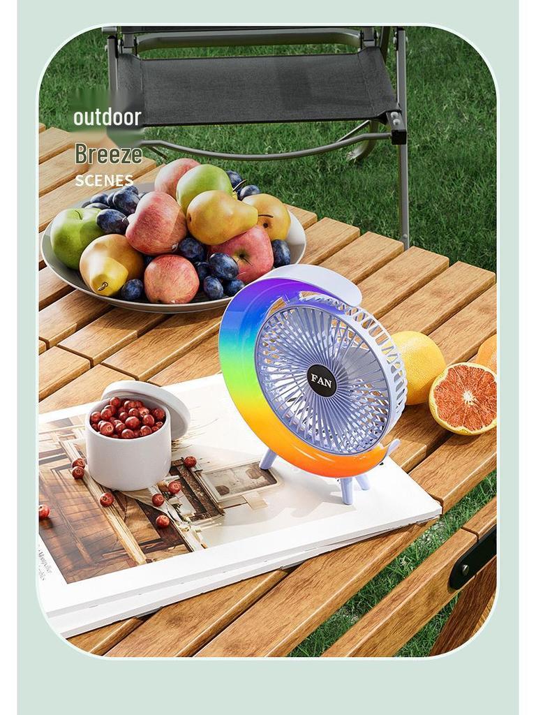 Colorful Dual-Use USB Desktop Fan for Home and Office with Large Airflow