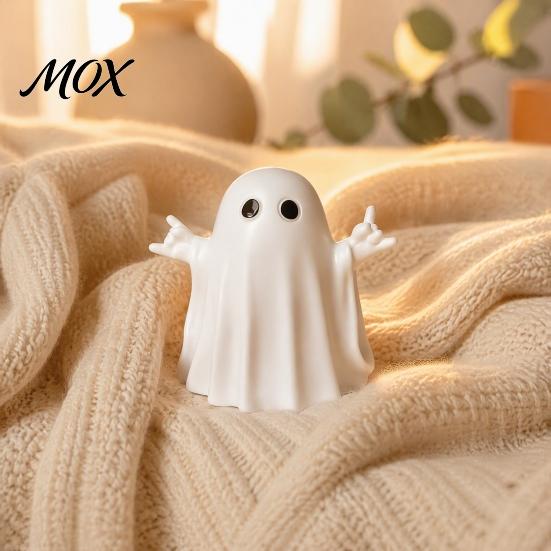 Halloween Party Supplies Ghost Gnome Figurines, Resin Tabletop Decoration, Cute Indoor Outdoor Holiday Decor Statue, Decorative Ornaments for