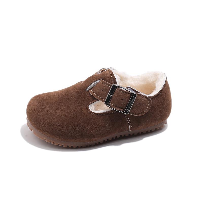 

Детские зимние сапоги Birkenstock Kids Plus Velvet - 2025 Теплые пушистые утолщенные ботинки для девочек 22 коричневый