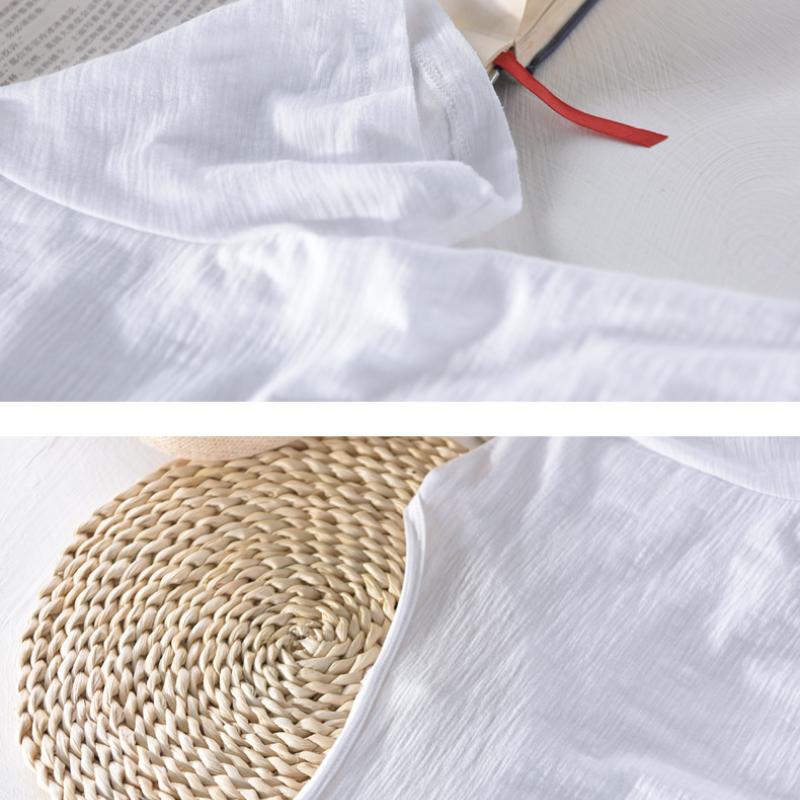 Basic Men's Cotton T-shirt Summer Tees Men Solid Color Short Sleeve Round Neck Tshirt Simple Style Tops&t-shirts