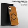 WANLONFENG YBP Series For Samsung Galaxy A16 5G/4G Magnetic Case with Tempered Glass Film PU Leather+TPU Phone Cover Large Cutout
