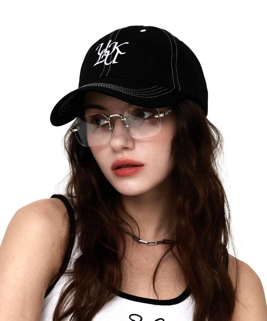 ULUK Lucida Stitch Embroidered Ball Cap_Black