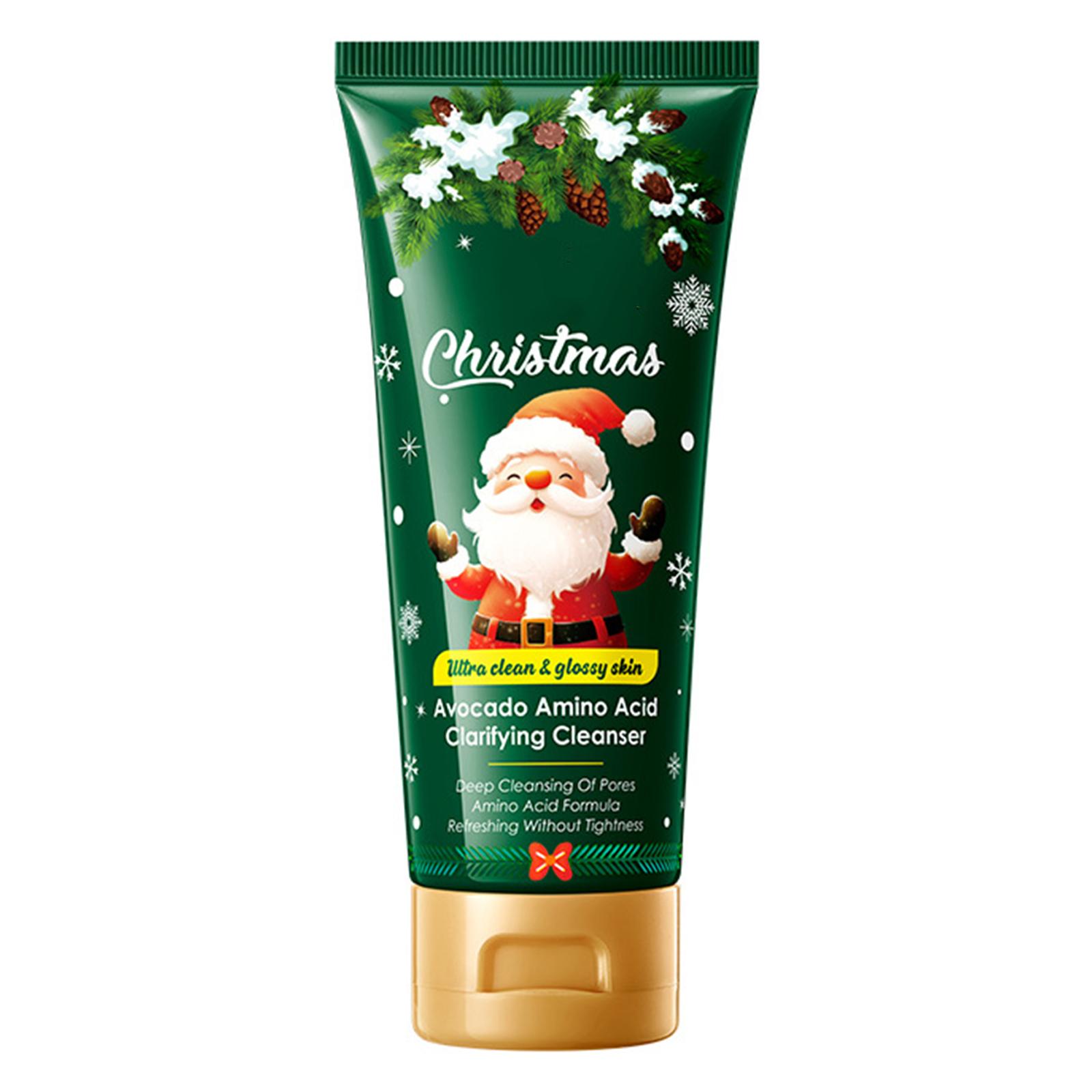 

Рождественский праздничный фруктовый освежающий гель для умывания - Ежедневное мягкое очищающее масло для лица, которое очищает и умывает, оставляя кожу нежной и мягкой One Size зелёный