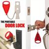 Portable Door Lock Safety Latch Stopper Door Lock for Home Room Hotel Anti-theft Security Lock Latch Security Privacy Key Word