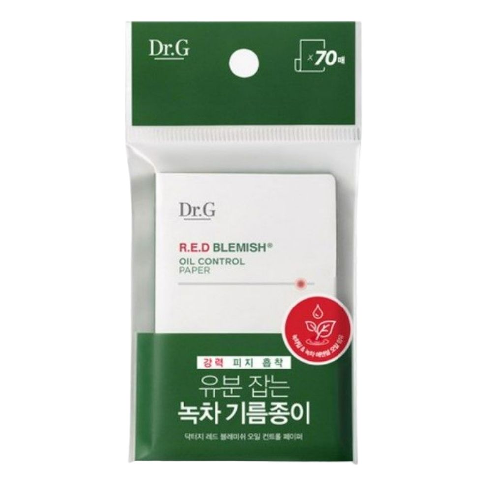 Dr.G Red Blemish Oil Control Paper Matte & Sebum Absorbing Blotting Sheets 70pcs