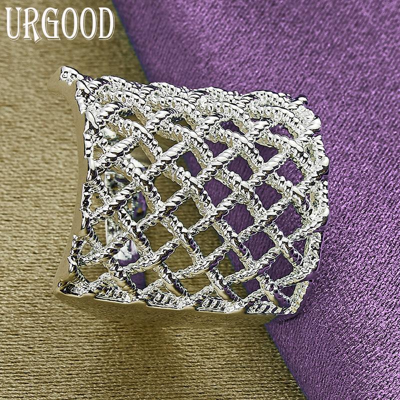 925 Sterling Silver Beautiful Woven Ring Gift Fashion Jewelry