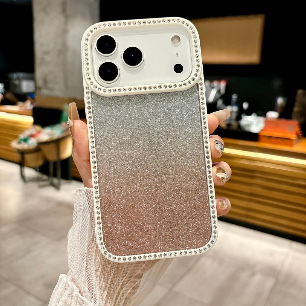 Applicable to iphone17promax mobile phone case flash diamond Apple 16/15 protective case 14 diamond 13 glitter 12/11