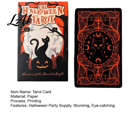 Materiali di Qualità per Carte dei Tarocchi Felice Halloween Tarocchi Carte Spettrali Mazzo Durevole con Libretto per Principianti Forniture per Feste Decorazione